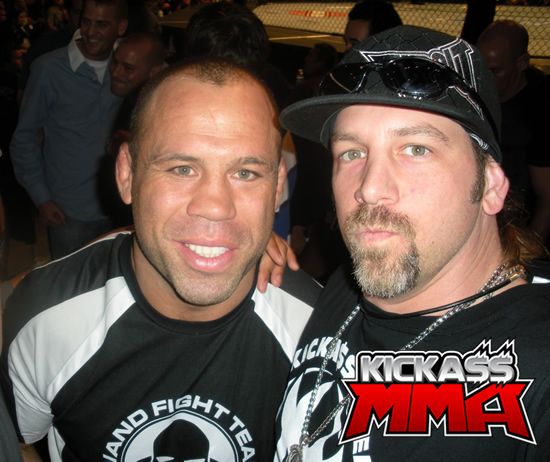 UFC 87 - Me and Wanderlei Silva. UFC 87 - Brock Lesnar