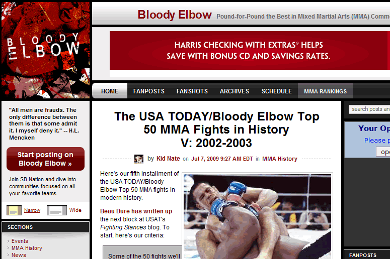 MMA Blog - Bloody Elbow