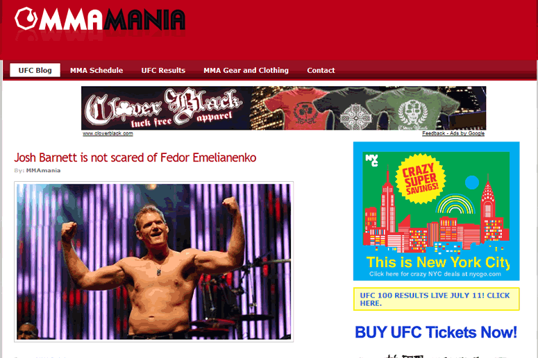 MMA Blog - MMA Mania