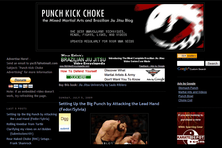 MMA Blog - Punch Kick Choke