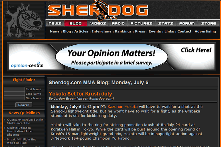 MMA Blog - Sherdog